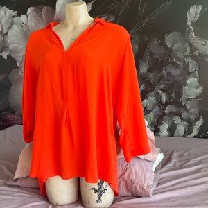Beautiful orange blouse xxl